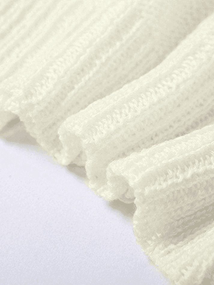 Coquette Aesthetic Distressed Hooded Knit Crop Top Coquette Aesthetic Distressed Hooded Knit Crop Top