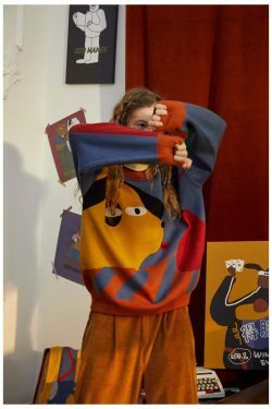 Coquette Aesthetic Doggy Sweater: Y2K Fashion, Grunge Style, Pastel Goth, Cute Tops & Cargo Skirt