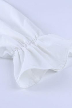 Coquette Aesthetic Drawstring Dress with Robelli Details