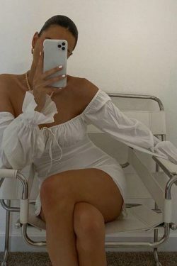 Coquette Aesthetic Drawstring Dress with Robelli Details