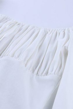 Coquette Aesthetic Drawstring Dress with Robelli Details