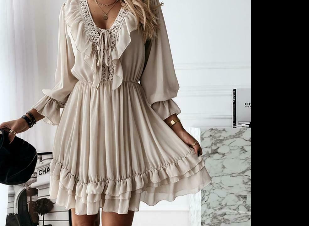 Coquette Aesthetic Dream Chiffon Dress - Y2K Fashion with Grunge and Pastel Goth Vibes Coquette Aesthetic Dream Chiffon Dress - Y2K Fashion with Grunge and Pastel Goth Vibes