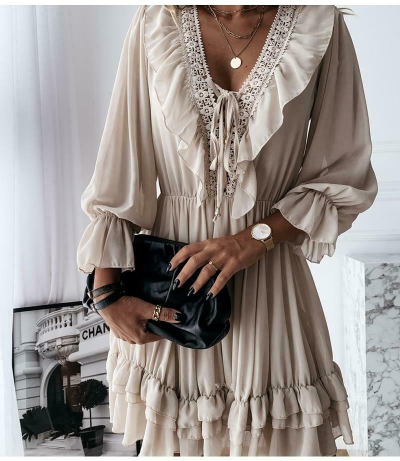 Coquette Aesthetic Dream Chiffon Dress - Y2K Fashion with Grunge and Pastel Goth Vibes Coquette Aesthetic Dream Chiffon Dress - Y2K Fashion with Grunge and Pastel Goth Vibes