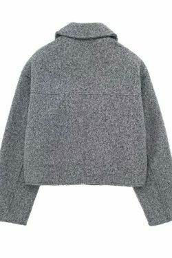 Coquette Aesthetic Ella Cropped Tweed Jacket - Y2K Fashion Statement Piece