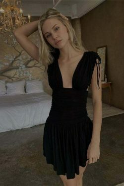 Coquette Aesthetic Elsi Mini Cocktail Dress - Y2K Fashion for Women