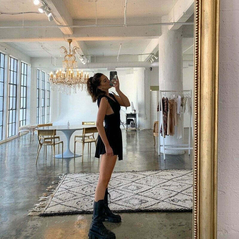 Coquette Aesthetic Elsi Mini Cocktail Dress - Y2K Fashion for Women