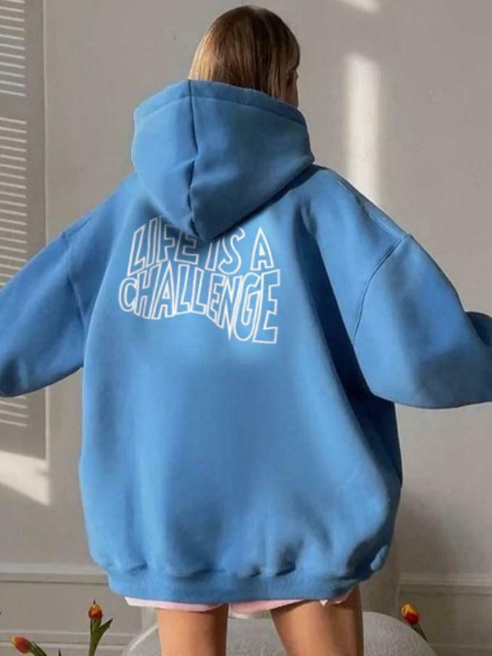 Coquette Aesthetic Embroidered Oversized Hoodie - Y2K Fashion Statement Piece