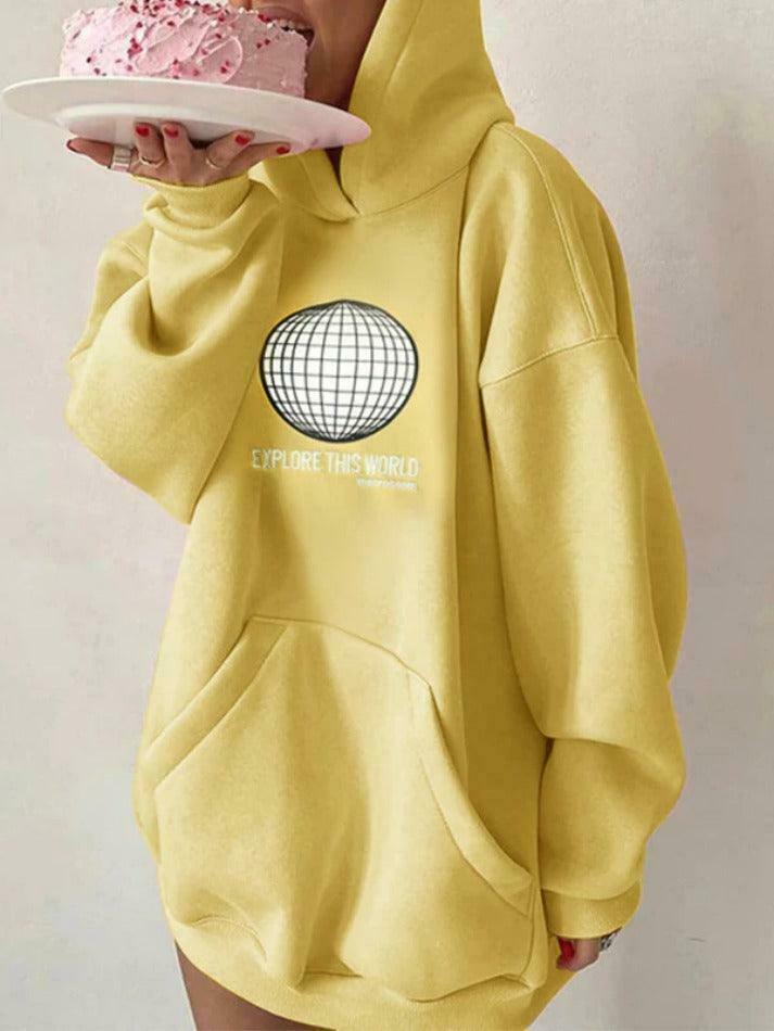 Coquette Aesthetic Embroidered Oversized Hoodie - Y2K Fashion Statement Piece