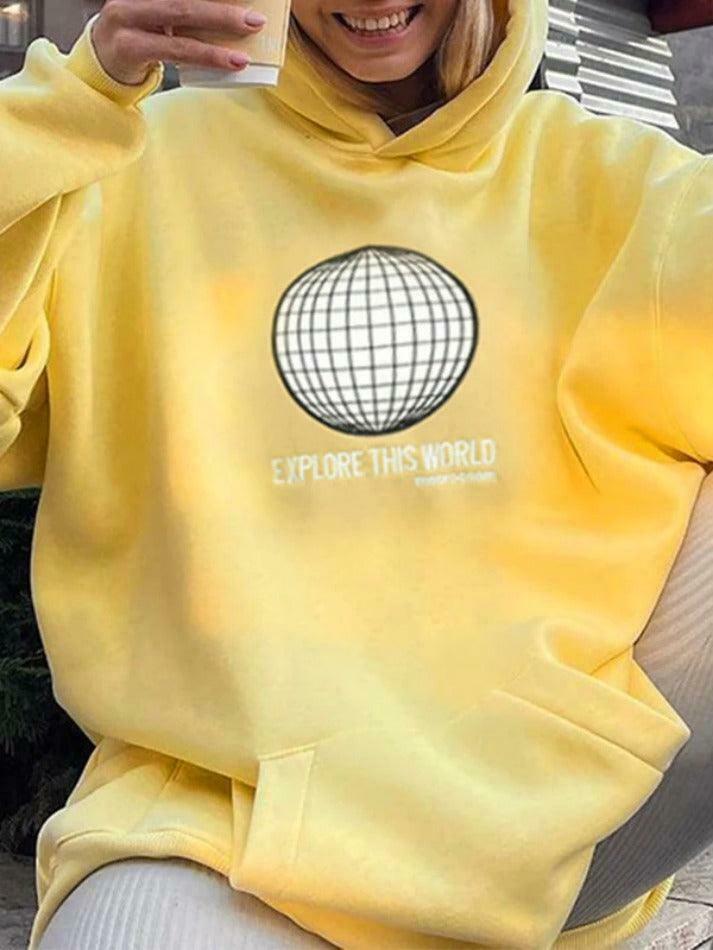 Coquette Aesthetic Embroidered Oversized Hoodie - Y2K Fashion Statement Piece