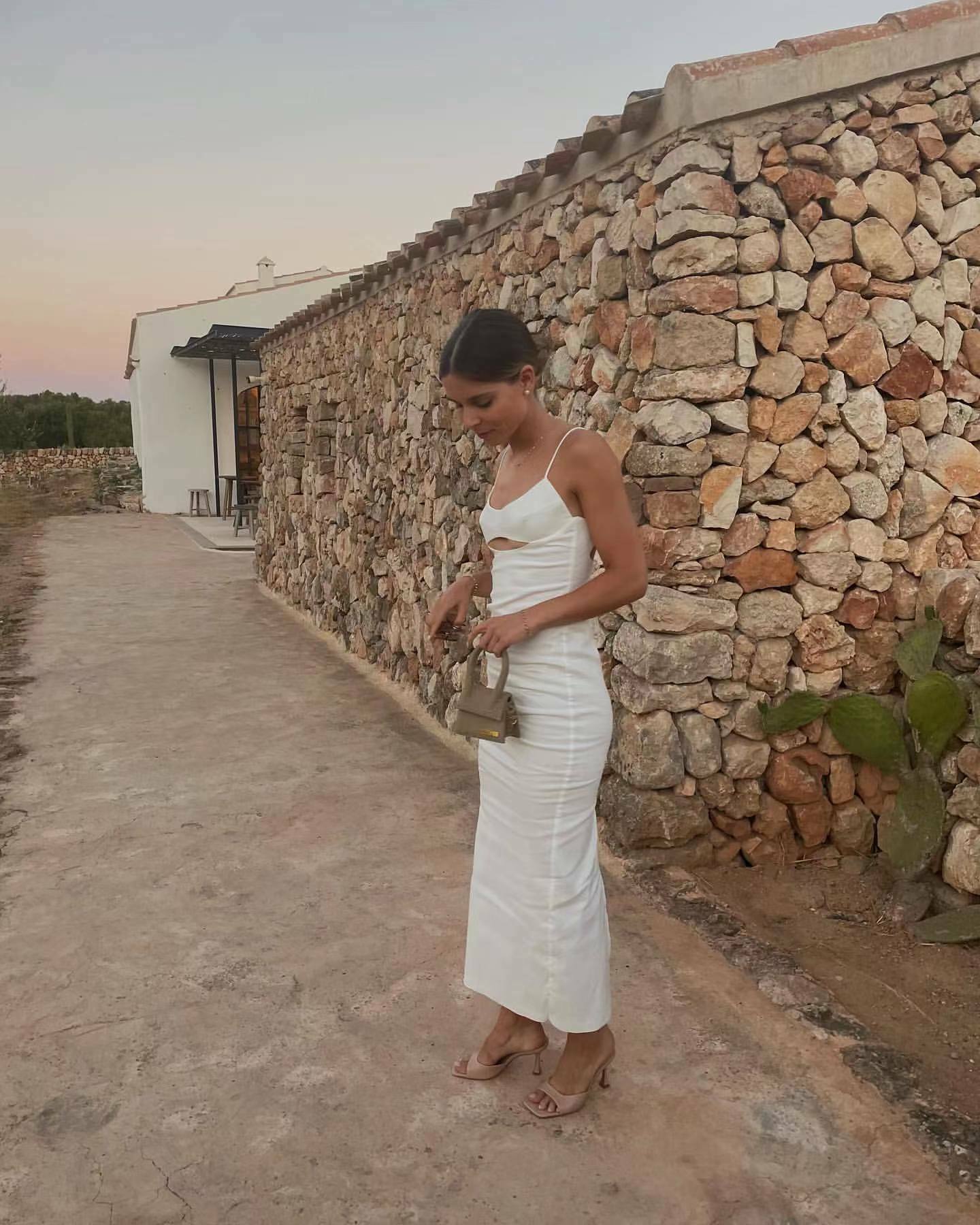 Coquette Aesthetic Evie Backless Sling Dress - Y2K Fashion for Women