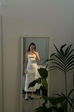 Coquette Aesthetic Evie Backless Sling Dress - Y2K Fashion for Women