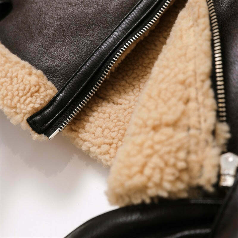 Coquette Aesthetic Faux Leather Jacket: Y2K Fashion with Grunge & Pastel Goth Vibes