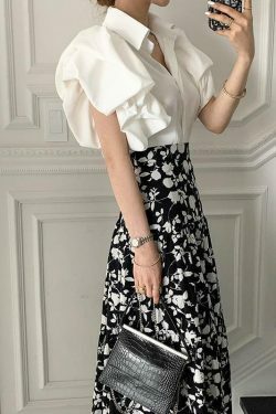 Coquette Aesthetic Featherlight Flutter Top in Pastel Goth Style