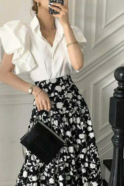 Coquette Aesthetic Featherlight Flutter Top in Pastel Goth Style