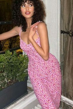 Coquette Aesthetic Fishtail Skirt Suspender Dress - Y2K Fashion Statement Piece