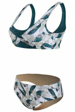 Coquette Aesthetic Floral Bikini Set with Knot Detail
