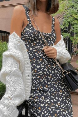 Coquette Aesthetic Floral Maxi Dress for Y2K Fashion Enthusiasts