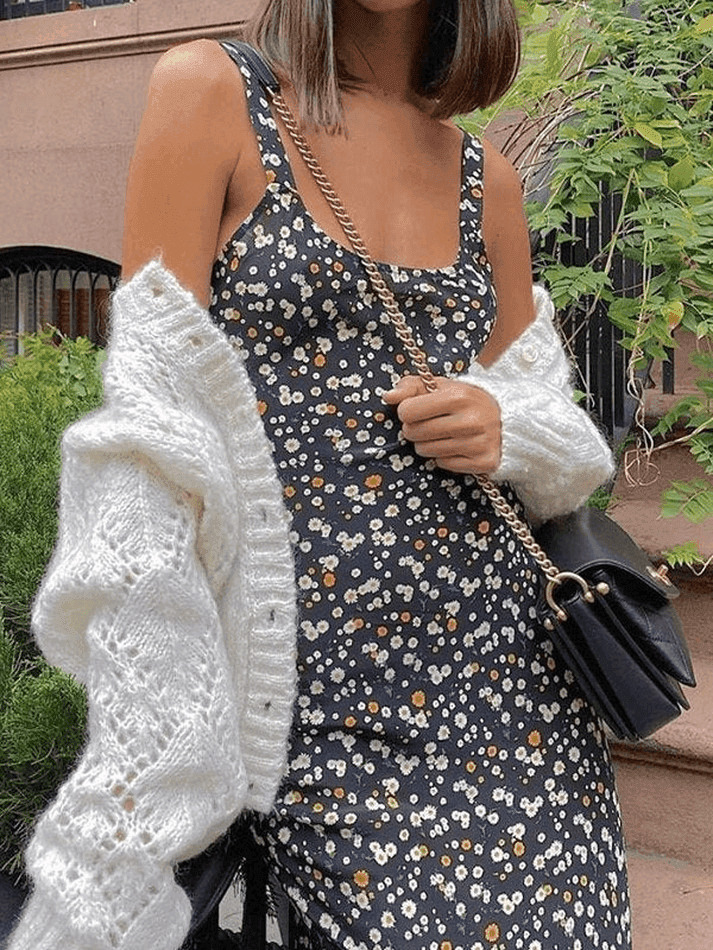 Coquette Aesthetic Floral Maxi Dress for Y2K Fashion Enthusiasts