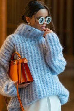 Coquette Aesthetic Fluffy Long-Sleeved Sweater for Y2K Fashion Enthusiasts