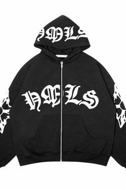 Coquette Aesthetic Foam Zipper Hoodie - Y2K Fashion Women's Grunge Style Cute Tops