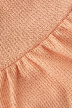 Coquette Aesthetic Frill Trim Knot Front Tube Top - Y2K Fashion Statement Piece