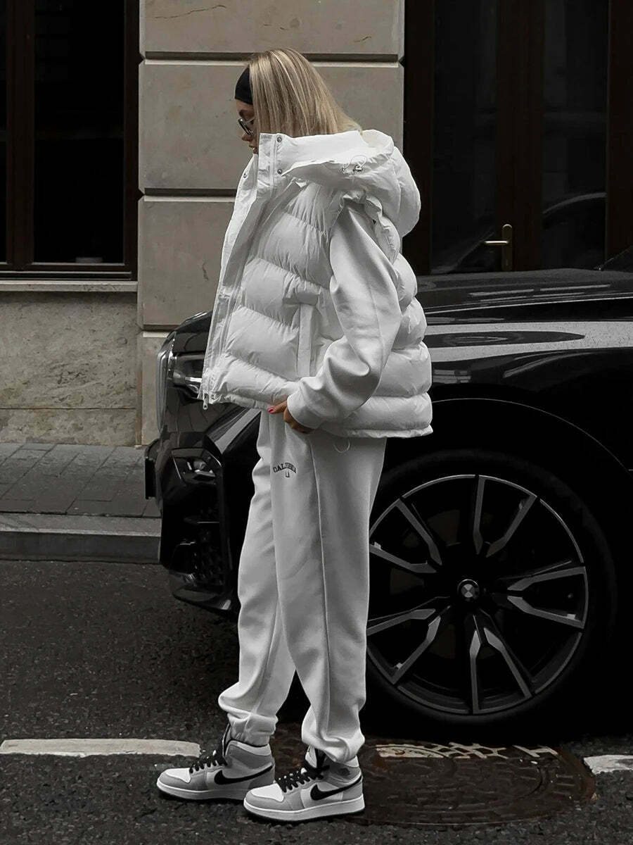 Coquette Aesthetic Frosty Fusion Puffer Vest Coquette Aesthetic Frosty Fusion Puffer Vest