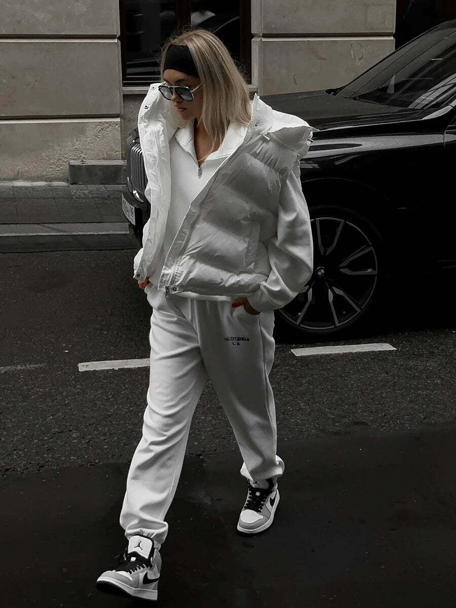 Coquette Aesthetic Frosty Fusion Puffer Vest Coquette Aesthetic Frosty Fusion Puffer Vest