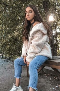 Coquette Aesthetic Fur Overcoat for Women - Y2K Fashion Statement Piece