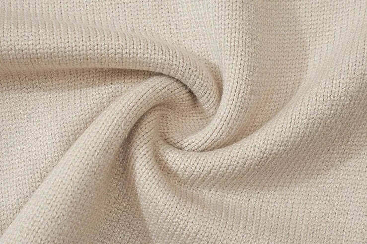 Coquette Aesthetic Ghost Graphic Knitted Sweater for Y2K Fashion and Grunge Style