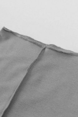 Coquette Aesthetic Ginny Turtleneck Split Line Top