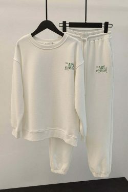 Coquette Aesthetic Gracia Fleece Tracksuit Set - Y2K Fashion Women's Outfit