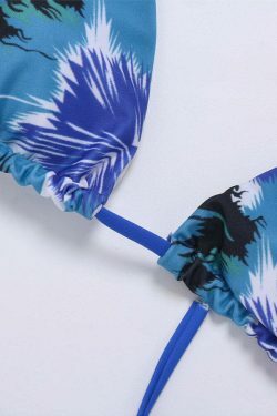 Coquette Aesthetic Halter Bikini Set - Y2K Fashion Swimwear with Sexy String Detail