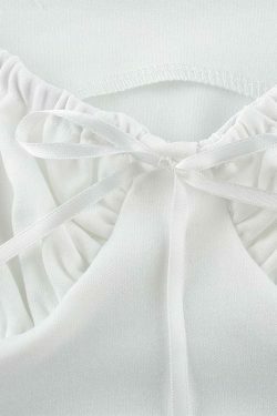 Coquette Aesthetic Hazel Milkmaid Ruched Top - Y2K Fashion Grunge Style Cute