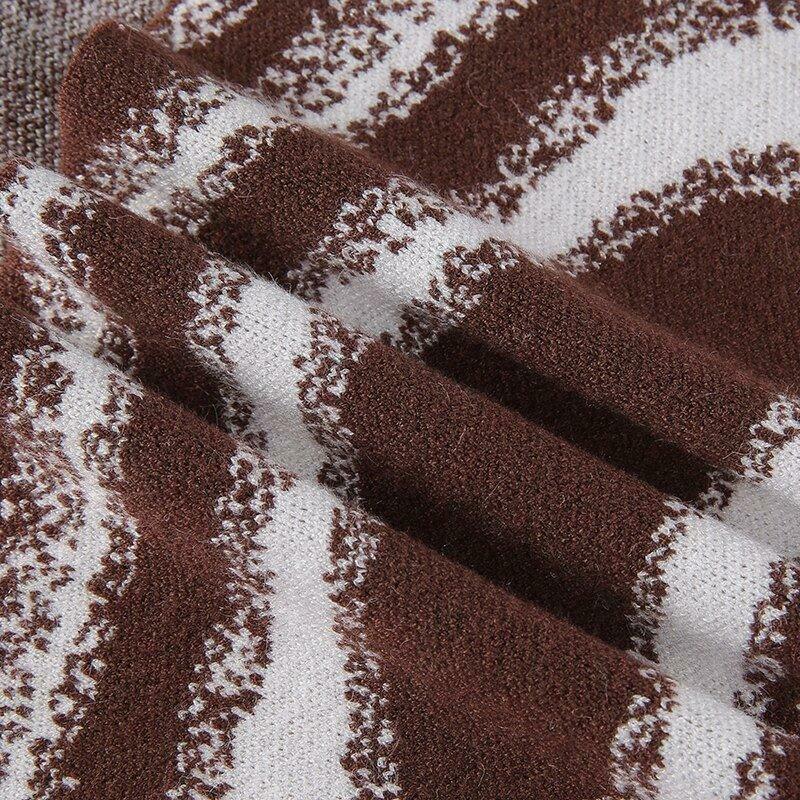 Coquette Aesthetic Heart Print Knit Top - Y2K Fashion - Grunge Style - Cute Pastel Goth Outfit