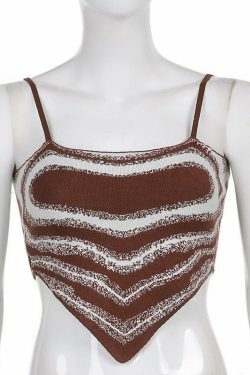 Coquette Aesthetic Heart Print Knit Top - Y2K Fashion - Grunge Style - Cute Pastel Goth Outfit