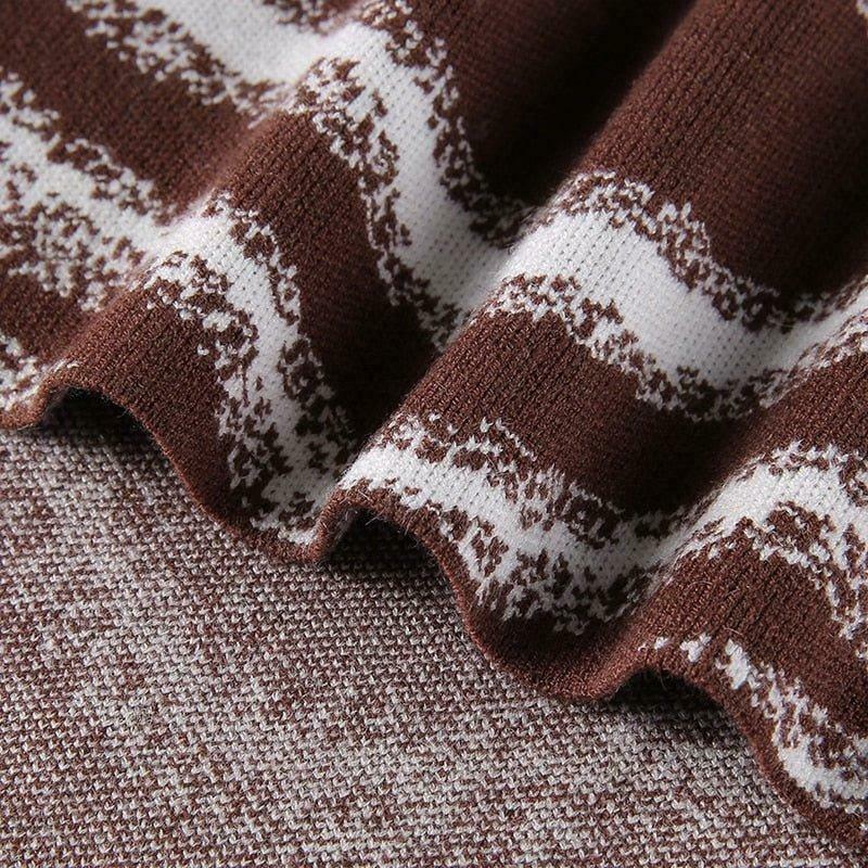 Coquette Aesthetic Heart Print Knit Top - Y2K Fashion - Grunge Style - Cute Pastel Goth Outfit