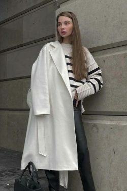 Coquette Aesthetic Henry Stripe Knitted Jumper - Y2K Fashion Women's Sweater