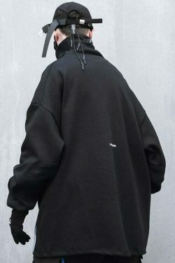 Coquette Aesthetic High Neck Sweatshirt - Y2K Fashion Minimalist Style for Women