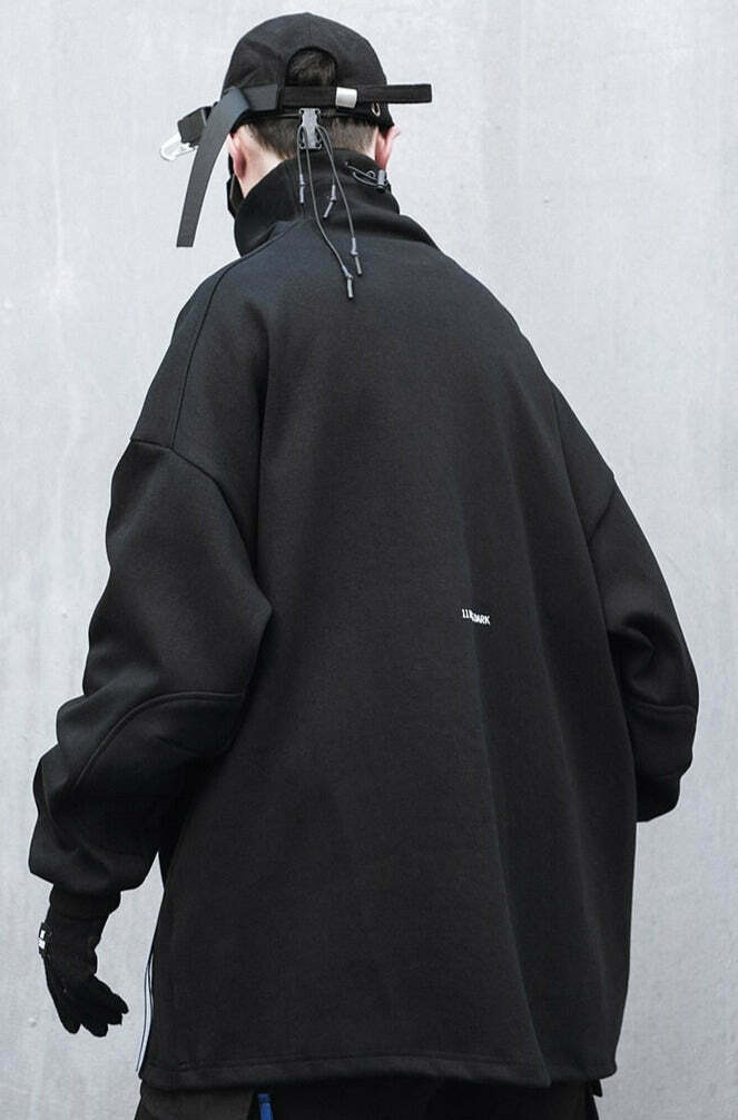 Coquette Aesthetic High Neck Sweatshirt - Y2K Fashion Minimalist Style for Women