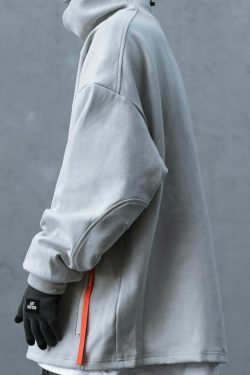 Coquette Aesthetic High Neck Sweatshirt - Y2K Fashion Minimalist Style for Women