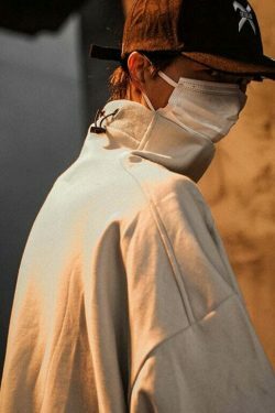 Coquette Aesthetic High Neck Sweatshirt - Y2K Fashion Minimalist Style for Women