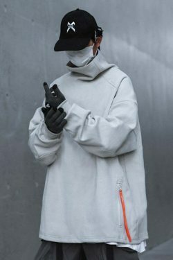 Coquette Aesthetic High Neck Sweatshirt - Y2K Fashion Minimalist Style for Women