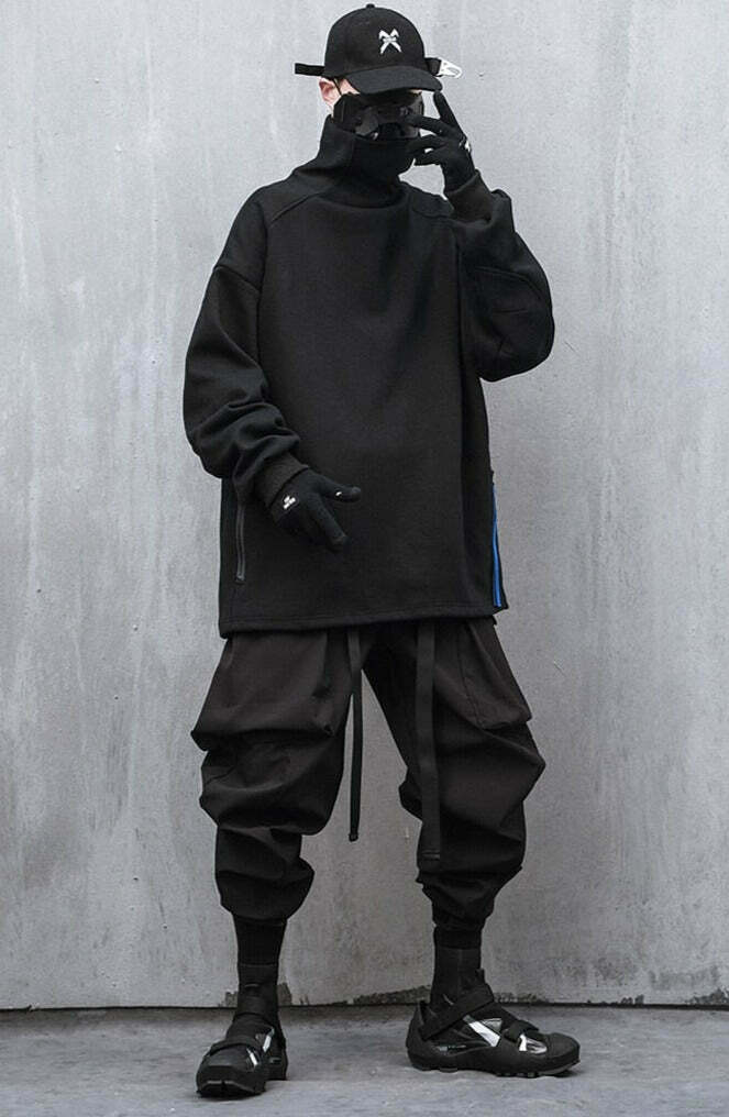 Coquette Aesthetic High Neck Sweatshirt - Y2K Fashion Minimalist Style for Women