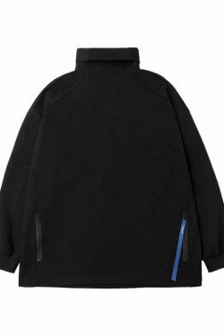 Coquette Aesthetic High Neck Sweatshirt - Y2K Fashion Minimalist Style for Women