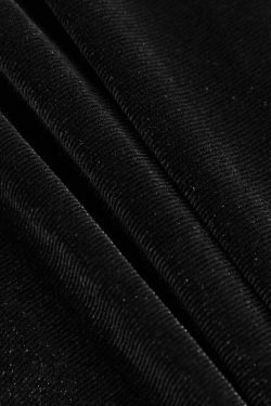 Coquette Aesthetic High Neck Velvet Maxi Dress with Ruched Detail