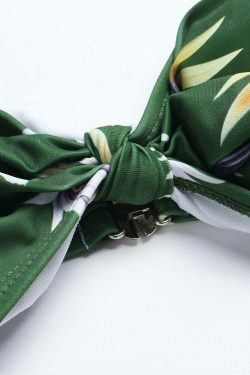 Coquette Aesthetic High Waist Tie Backless Flounce Bikini Swimsuit