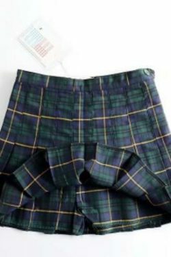 Coquette Aesthetic High Waisted Plaid Mini Skirt Shorts
