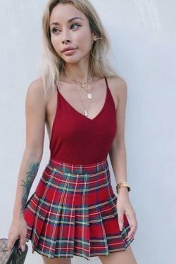Coquette Aesthetic High Waisted Plaid Mini Skirt Shorts