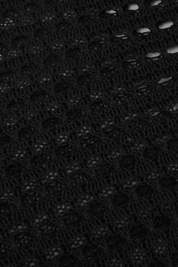 Coquette Aesthetic Hollow Out Knit Crop Top for Y2K Fashion Enthusiasts