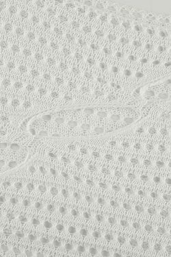 Coquette Aesthetic Hollow Out Knit Crop Top for Y2K Fashion Enthusiasts